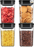 MR.SIGA 4 Pack Airtight Food Storage Container Set, BPA Free Kitchen Pantry by MRSIGA