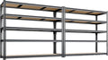 48"W Garage Shelving, 3050LBS Storage Shelves heavy duty, 5 Tier Metal Shelving by Unknown