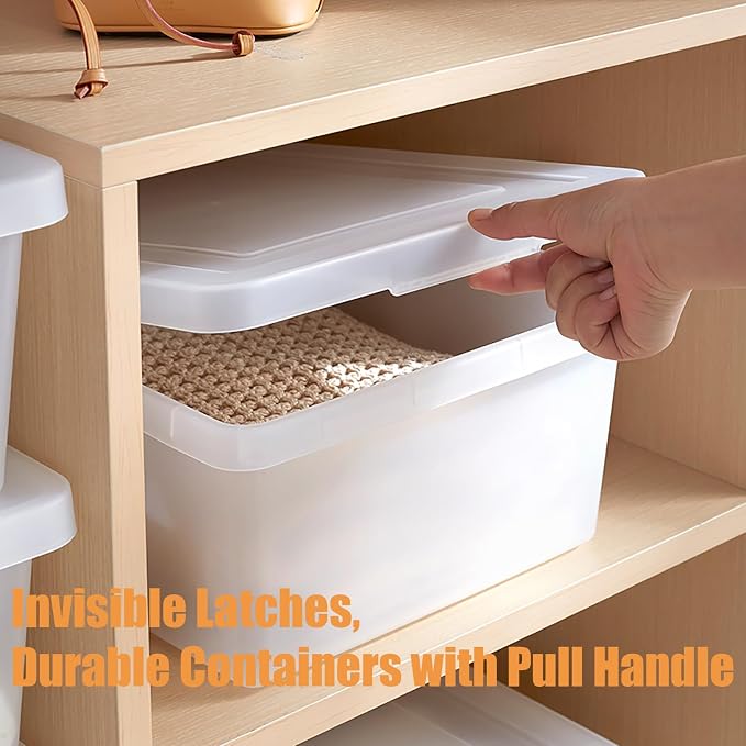 15 QuartStackable Plastic Storage Bins - Image 2