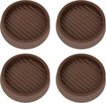 2X2 Round Rubber Caster Cups, Non Slip Furniture Pads, Anti-Slip Gripper by VOCOMO