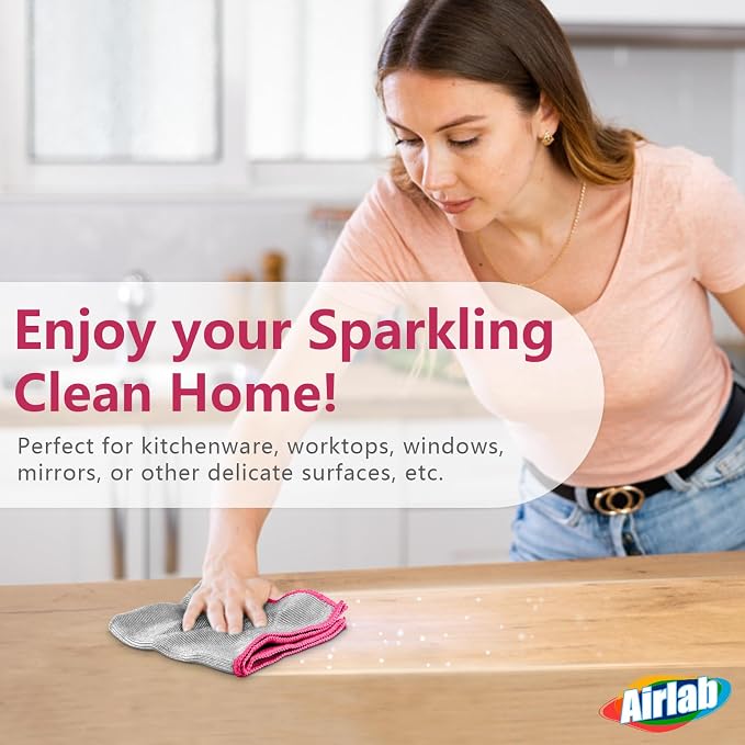 Glass Polishing Cloth Streak Free Miracle Microfiber Cleaning Cloth Lint Free - Image 7