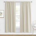 RYB HOME Blackout Curtains for Living Room, Back Tab & Rod Pocket Top by RYBHOME