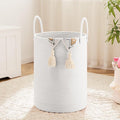 Laundry Basket, Woven Cotton Rope Laundry Hamper, 100L by Artfeel
