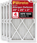 Filtrete 20x25x2 AC Furnace Air Filter, MERV 11, MPR 1000, Allergen Defense by Filtrete