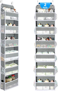 Yecaye 2 Pack Over The Door Organizer, 6-Tier Closet Door Hanging Organizer by Yecaye