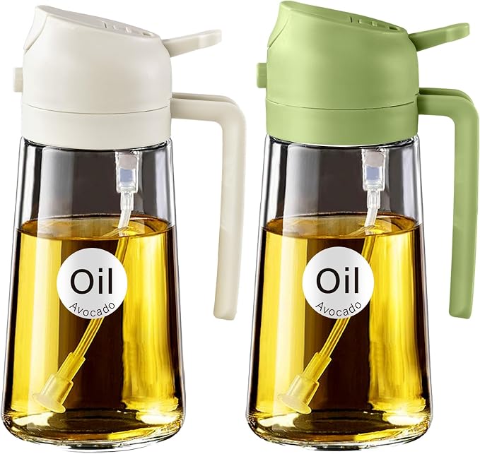 YARRAMATE 2Pcs 16oz/470ml 2 in 1 Oil Sprayer by YARRAMATE