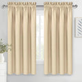 DWCN Beige Curtains for Bedroom Thermal Insulated Room Darkening Drapes for by DWCN