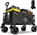 Collapsible Wagon Cart with Silent All-Terrain Wheels, Foldable Heavy Duty by Unknown