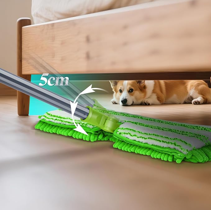 MASTERTOP Microfiber Mops for Floor Cleaning, Double-Sided Dust Mop - Image 2