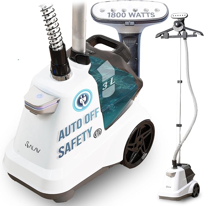 SALAV® Heavy Duty Smart Auto Shut-off Commercial Full-Size Garment Steamer by SALAV