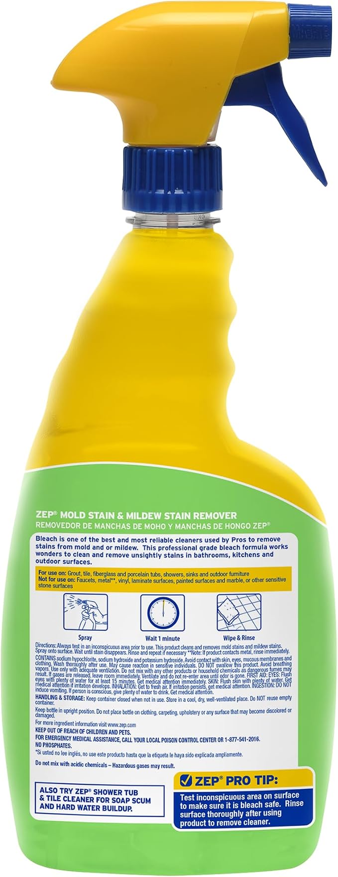 Zep Mold Stain and Mildew Stain Remover - 32 oz ZUMILDEW32 - Professional - Image 3