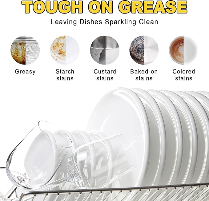 Eco Dishwasher Detergent Sheets Up To 160 Loads, Citrus Lemon Scent Plastic - Image 3