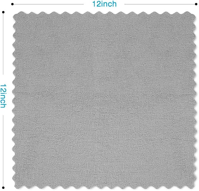 Orighty Grey Microfiber Cleaning Cloth, 100 Pack Highly Absorbent Cleaning - Image 4