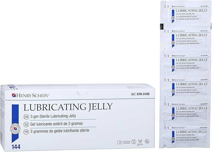 Henry Schein Sterile Lubricating Jelly – 3g Single-Use Packets, Convenient and - Image 2