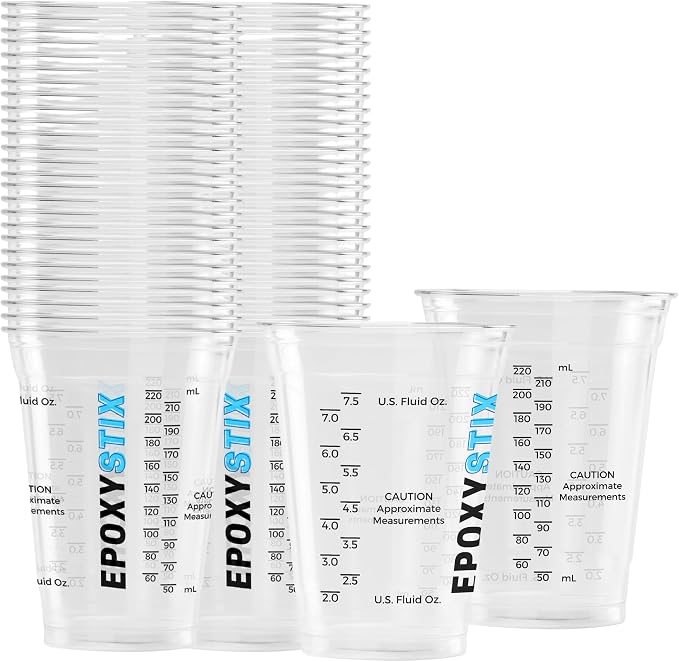 10oz Disposable Graduated Measuring Cups by EpoxyStix