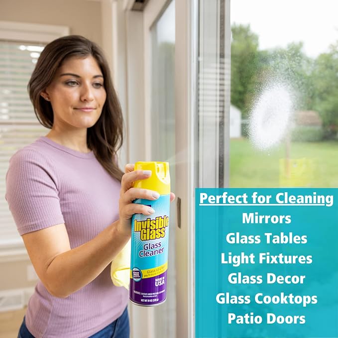 Invisible Glass 91160-6PK Premium Glass And Window Cleaner Aerosol Can Leaves - Image 5