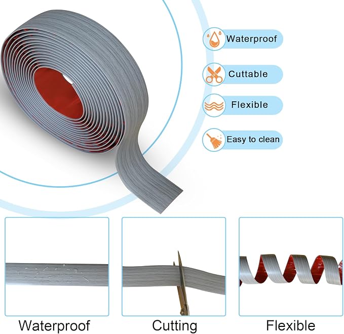 Floor/Door Flat Transition Strip & Self-Adhesive Vinyl Edge Trim - Image 2
