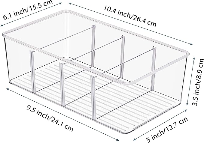 Vtopmart 4 Pack Food Storage Organizer Bins, Cabinet Organization and Storage - Image 2