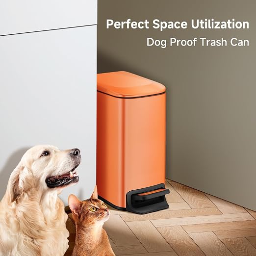 TIPGO Small Bathroom Trash Can - Image 5