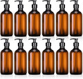 Tessco for you 12 Pack Amber Soap Dispenser Empty Plastic Pump Bottles by Tessco