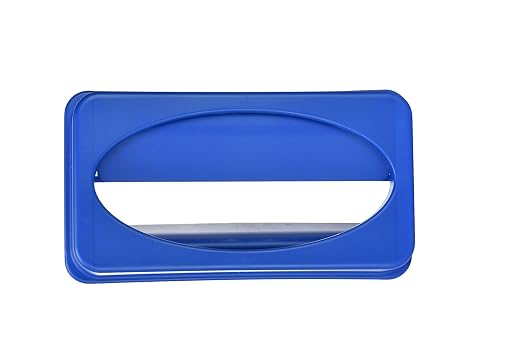 Alpine 23 Gallon Slim Trash/Recycling BIN Swing LID Blue - Image 4