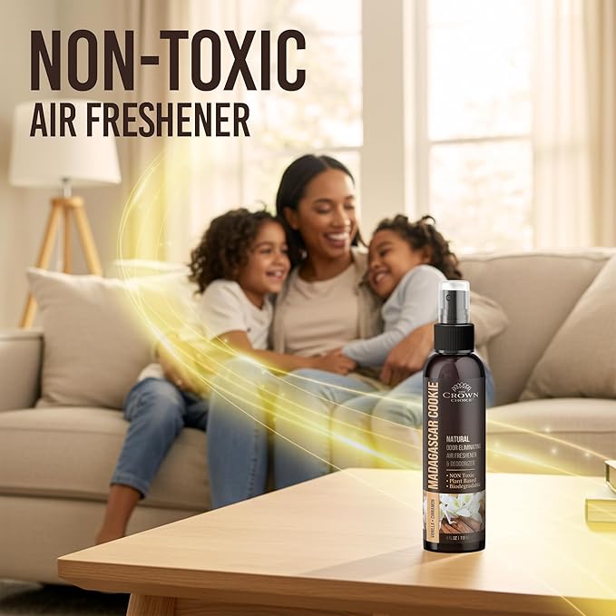 Non-Toxic Odor Eliminator, Natural Vanilla & Cinnamon Air Freshener Spray - Image 4