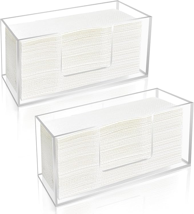 2Pack Acrylic Paper Towel Dispenser, Napkin Holder by Unknown