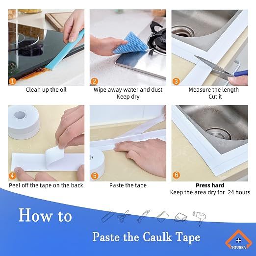 Caulk Tape Self Adhesive, Caulking Tape - Image 5