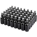 Black Glass Small Spray Bottle 2 oz 48 Packs, Fine Mist Sprayer Small Clear by QUALITYGLASSBOTTLECREATOR