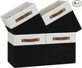 Temary 11 inch Cube Storage Bin 4 Pack Fabric Storage Cubes by TEMARY