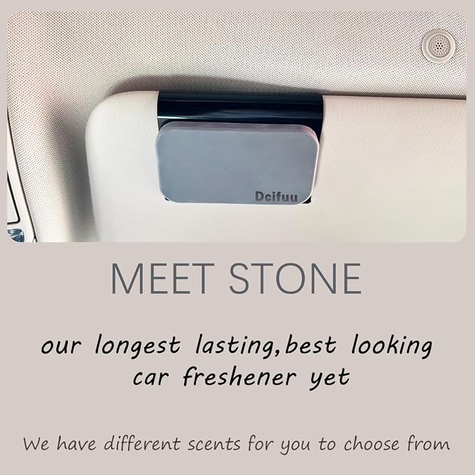 Car Air Freshener, Stone Air Freshener, Odor Eliminator, Amber Scent Refill - Image 2