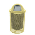 COATEDOUTDOORFURNITURE RDT-P-TXTSAND Heavy Duty Round Trash Receptacle by CoatedOutdoorFurniture