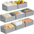 DIMJ Large Closet Storage Bins 8 Pack by DiMJ