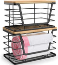 ALOCEO 2 Pack Storage Stackable Kitchen Laundry Organizers by ALOCEOWallHooksAdhesive