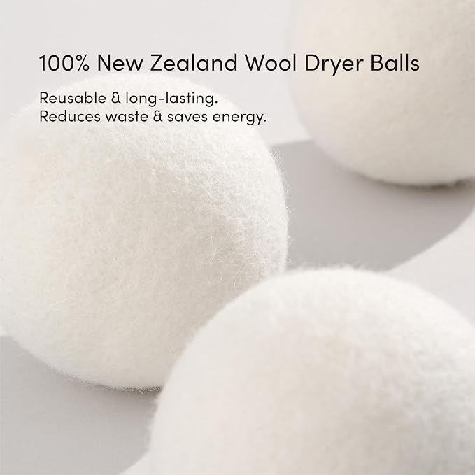 Dirty Labs | 100% New Zealand Wool Dryer Balls | 3 Balls | Shorten Drying Time - Image 2