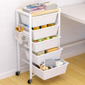 Rolling Cart with Drawers, Rolling Storage Cart with 5 Large Plastic Drawers & by Unknown