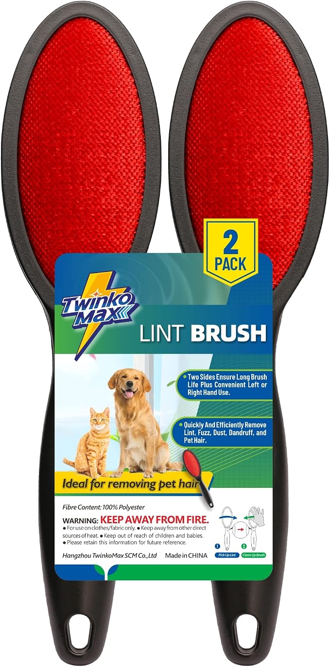 Lint Brush, Lint Remover, Pet Hair Remover, Clothes Brush, Magic Lint Remover by TwinkoMax