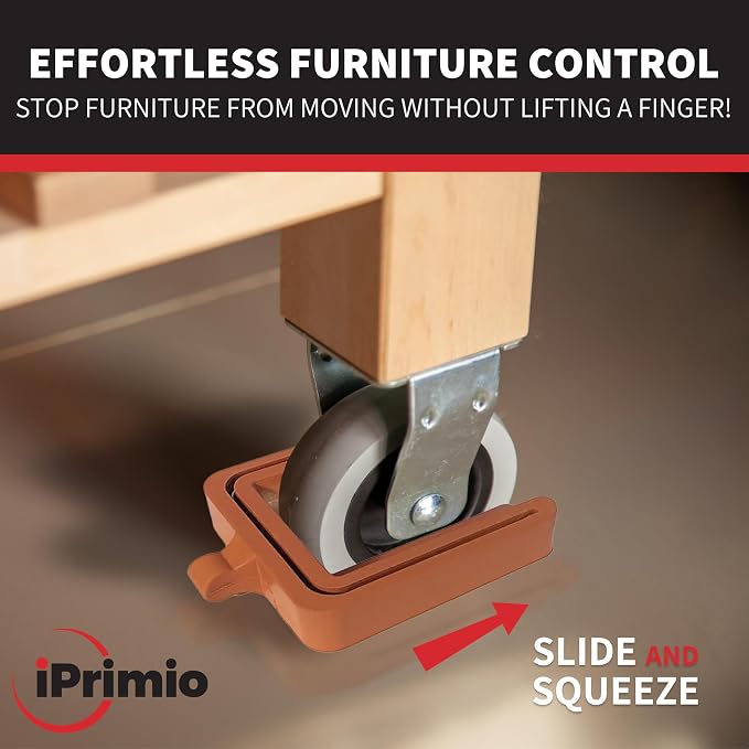 iPrimio No Lift Wheel Stoppers for Rolling Furniture - Image 2