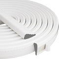 Wedge-Shape Window Weather Stripping Door Frame Seal Strip 3Pcs×196" White by KNEELISA