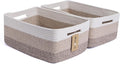 Large Storage Baskets for Shelves, Closet Organizers Bins for Clothes Blanket by MiniArkStorageBasketsHome