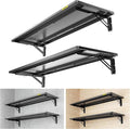 2pack-1.3x4ft Adjustable Rail Type Folding Storage Rack Shelf, Suitable by AECXM