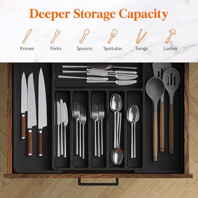 Lifewit Deep Silverware Drawer Organizer - Image 4