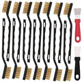 12 Pcs Mini Brass Brush Set, Brass Scratch Brush by Unknown