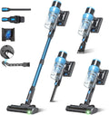 Cordless Vacuum Cleaner, 250W/38kPa/65Mins-8-in-1 Stick Vacuum Cleaners by PRAVOLE