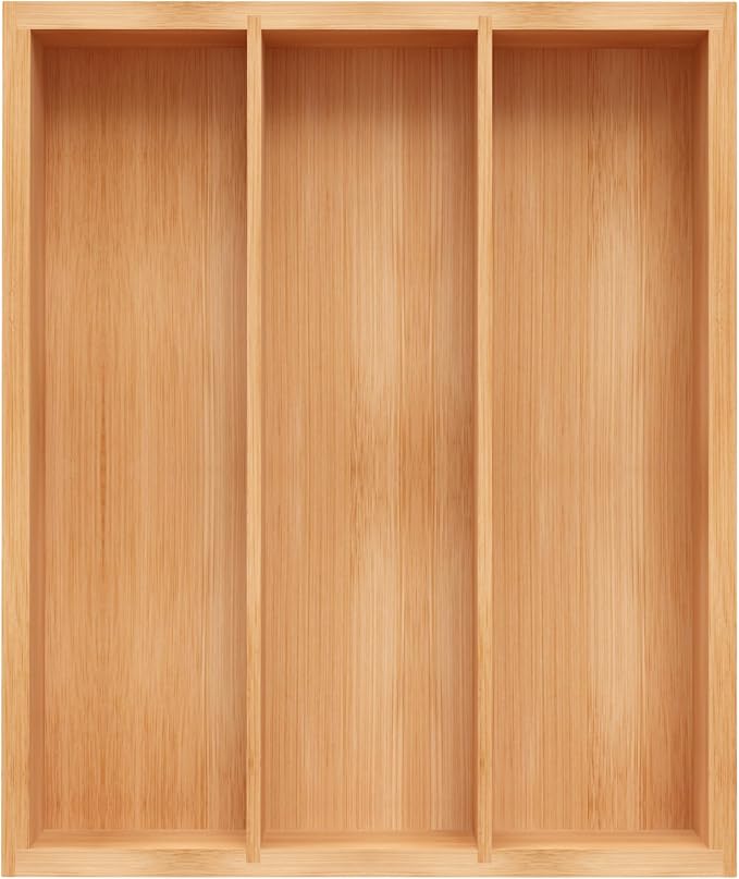 Bamboo Utensil Drawer Organizer, Kitchen Drawer Organizer by Unibambou