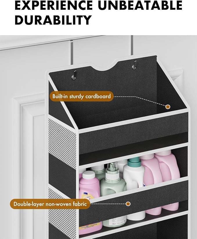 Over The Door Organizer Storage - 50lb Heavy Duty 6 Shelf Over Door Organizer - Image 4