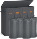 SONGMICS 55.4 Gallon Laundry Hamper, 4-Compartment Laundry Basket Sorter by SONGMICSbySONGMICSHOME