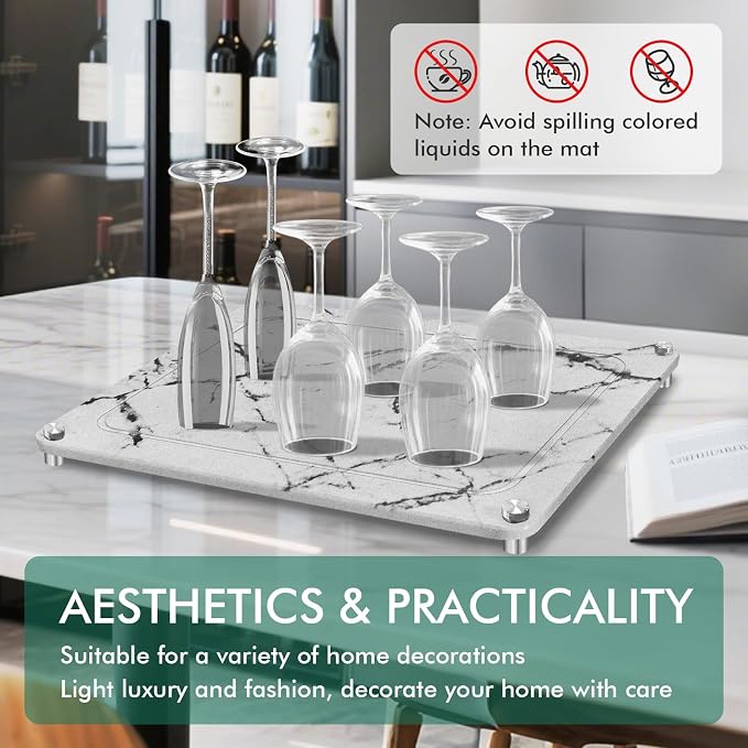 Stone Drying Mat For Kitchen Counter Superb Absorbent Diatomaceous Earth Mats - Image 5