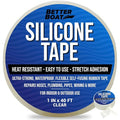 Clear Heavy Duty Silicone Tape, Self-Fusing Rubber Hose and Plumbing Water Pipe by BetterBoat