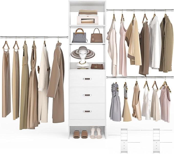 96'' Closet Organizer System by Besiost